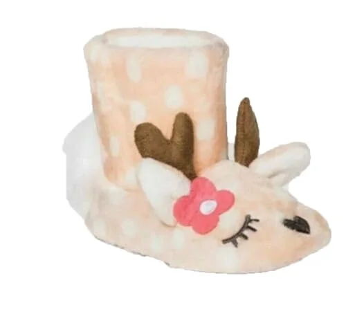 Girls Animal Slipper Boots — (small (12m-24m))