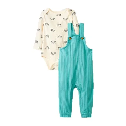 Baby Bodysuit Overalls Set — 3-6m)