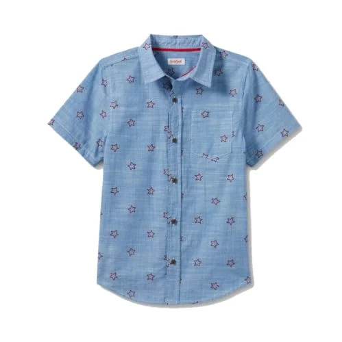 Woven Button-Down Shirt — x-small